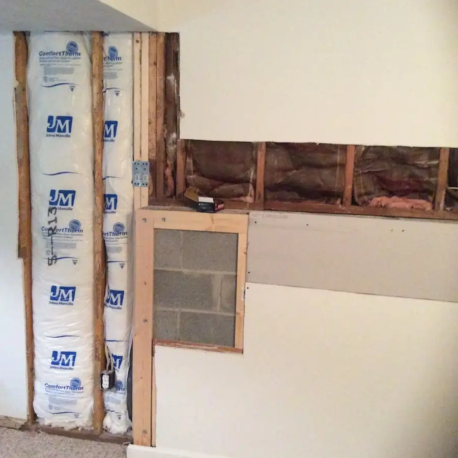 Wall insulation replacement during Contents Cleaning & Restoration in River Ridge